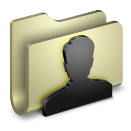 folder, user icon