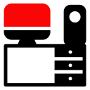 computer, furniture, interior, table svg vector icon