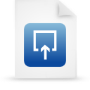 blue, document, file, paper icon