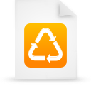 document, file, orange, paper icon