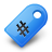tag,blue icon