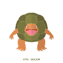 golem, kanto, piedra, pokemon, tierra svg vector icon