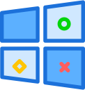 brand, logo, microsoft, network, social svg vector icon