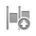 distribute,horizontal,left,left up,up icon