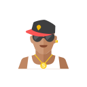 2, rapper svg vector icon