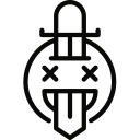 stabbing, sword svg vector icon
