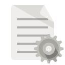 document,gear icon