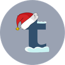 christmas, santa hat, snow, tumblr icon