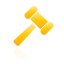 auction, yellow icon