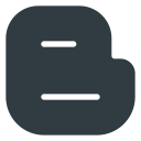 blogger, logo, media, social svg vector icon