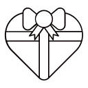 box, boxes, gift, heart, present svg vector icon