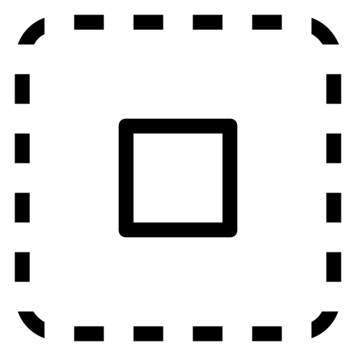 Square svg vector icon
