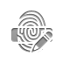 fingerprint,reader,pencil icon