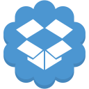 cloud, data, dropbox, flower, media, round, social svg vector icon
