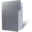 folder, grey, open icon
