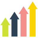 bar, chart, financial, graph, graphic svg vector icon