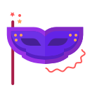 mask, newyears, party svg vector icon