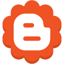 blogger, flower, media, round, social svg vector icon