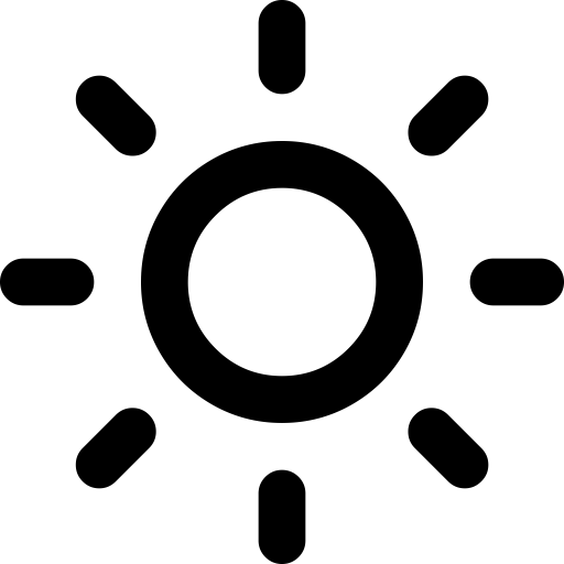 Sun svg vector icon