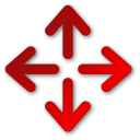 move,red icon