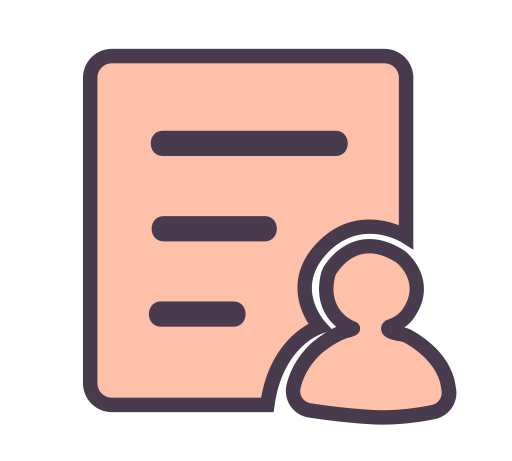 I Personal Information Center svg vector icon