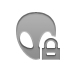 alien,gray,lock icon