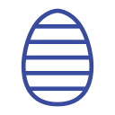 celebration day, christianity, easter, egg, holiday, line, spring svg vector icon