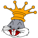 bug,bunny,king icon