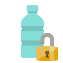 plastic,bottle,lock,open icon