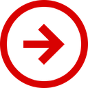 arrow, direction, negative, stagnant, trend icon