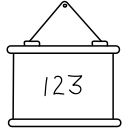 blackboard, board, education, school, study, university svg vector icon