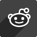 media, reddit, shadow, social, square svg vector icon
