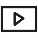 movie, play, sharing, social media, video svg vector icon