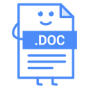 doc, document, file, word svg vector icon