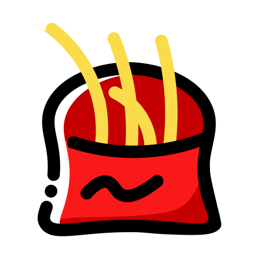 French Fries svg vector icon