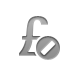 currency,sign,pound,cancel icon