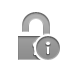lock,open,info icon