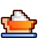 pumpkin,pie,powerup icon