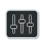 equalizer, sticker icon