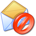 block,junk,mail,envelop,message,email,letter icon