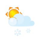 sun,lightcloud,sleet icon