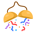 ball, confetti, newyears, party svg vector icon