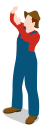 farm, farmer, gathering, male, man, people svg vector icon