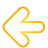 arrow, basic, left, yellow icon