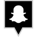 media, snapchat, social svg vector icon