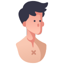 cartoon, character, human, man, peasant, villager, worker svg vector icon
