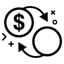 coin, crypto, cryptocurrency, currency, iota, money svg vector icon