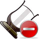 lira,delete,instrument,del,remove icon