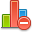 chart,bar,delete,graph,del,remove icon