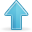 blue,arrow,arrow up,up,ascend,rise,ascending,upload,increase icon